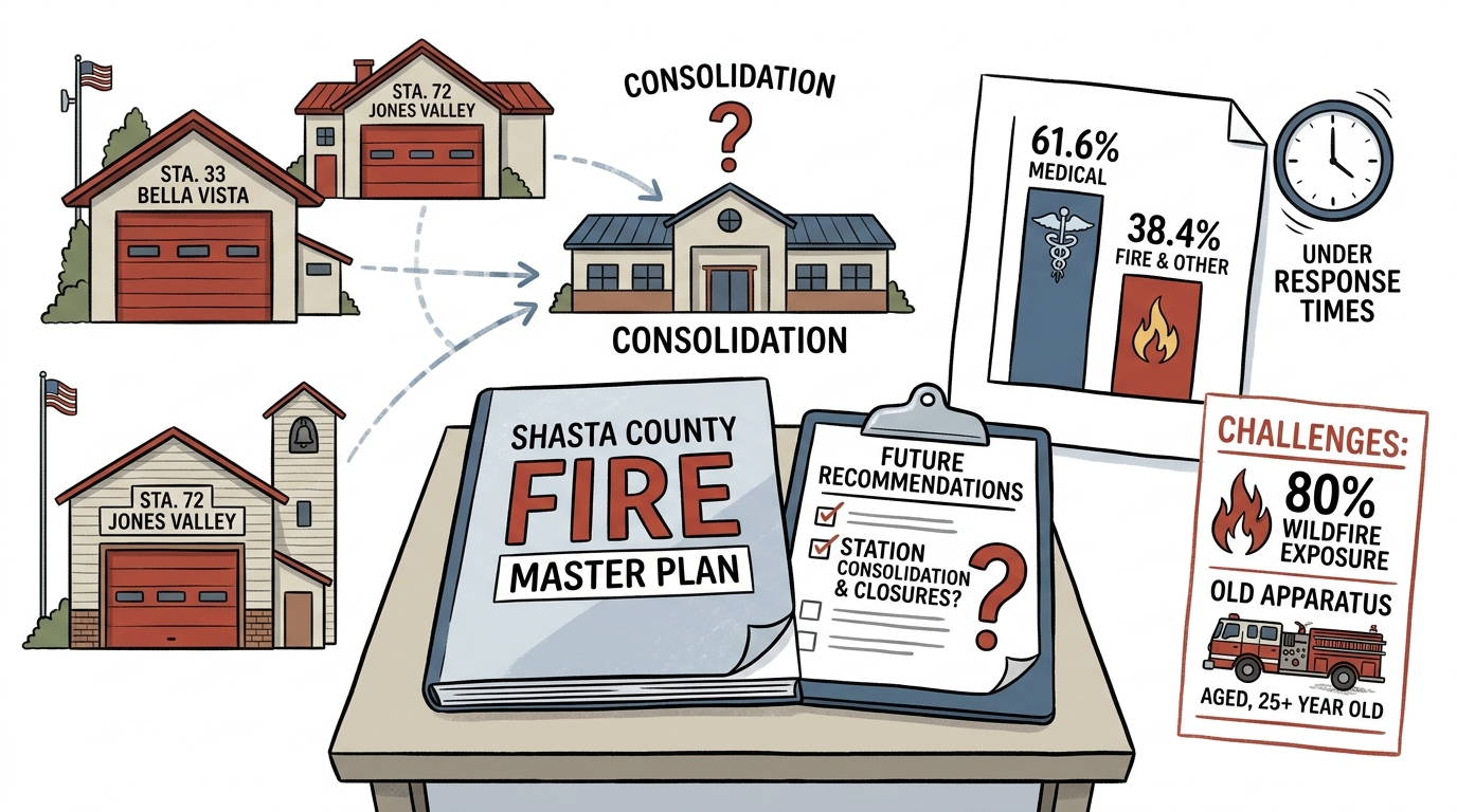 Shasta supervisors adopt fire master plan, seek station-consolidation recommendations