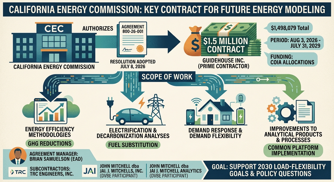 CEC approves $1.5 million Guidehouse contract for energy modeling work