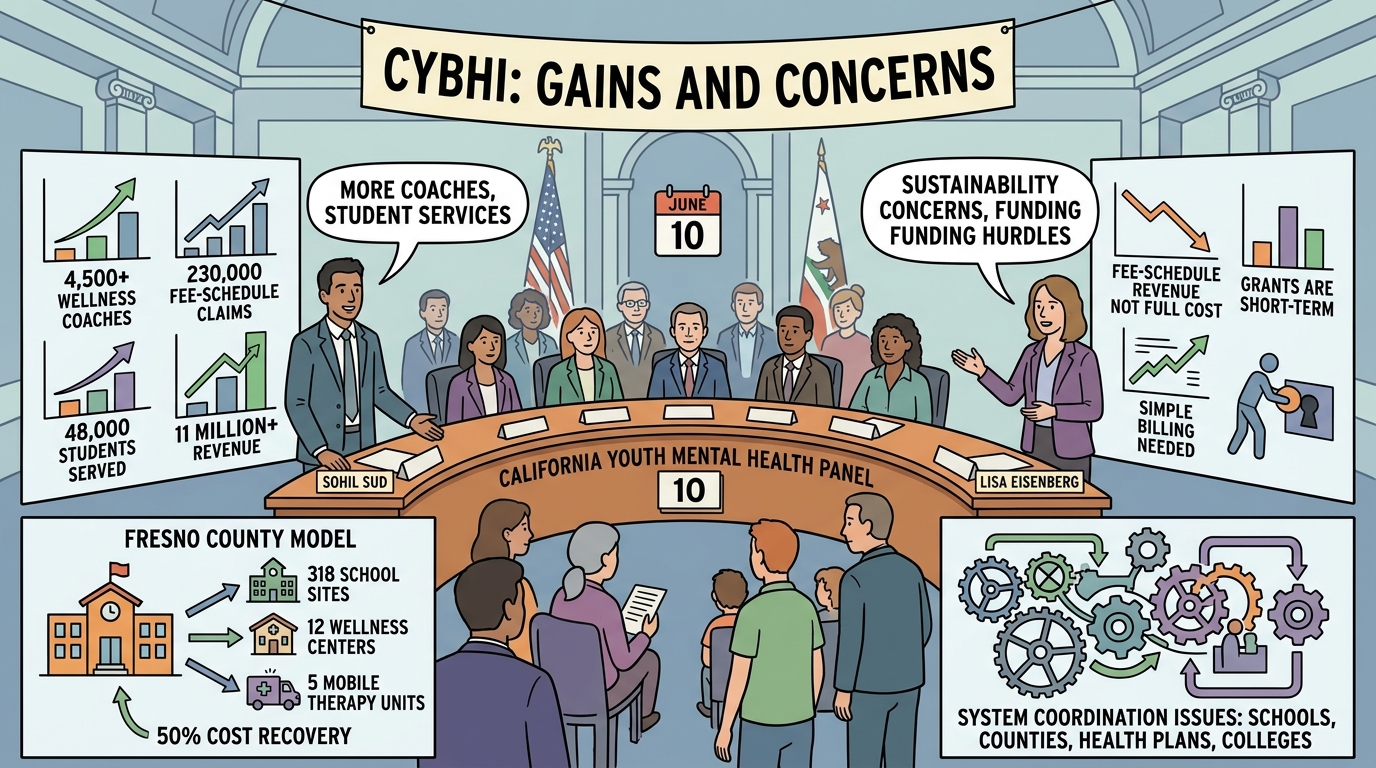 California youth mental health panel hears CYBHI gains, but funding concerns remain
