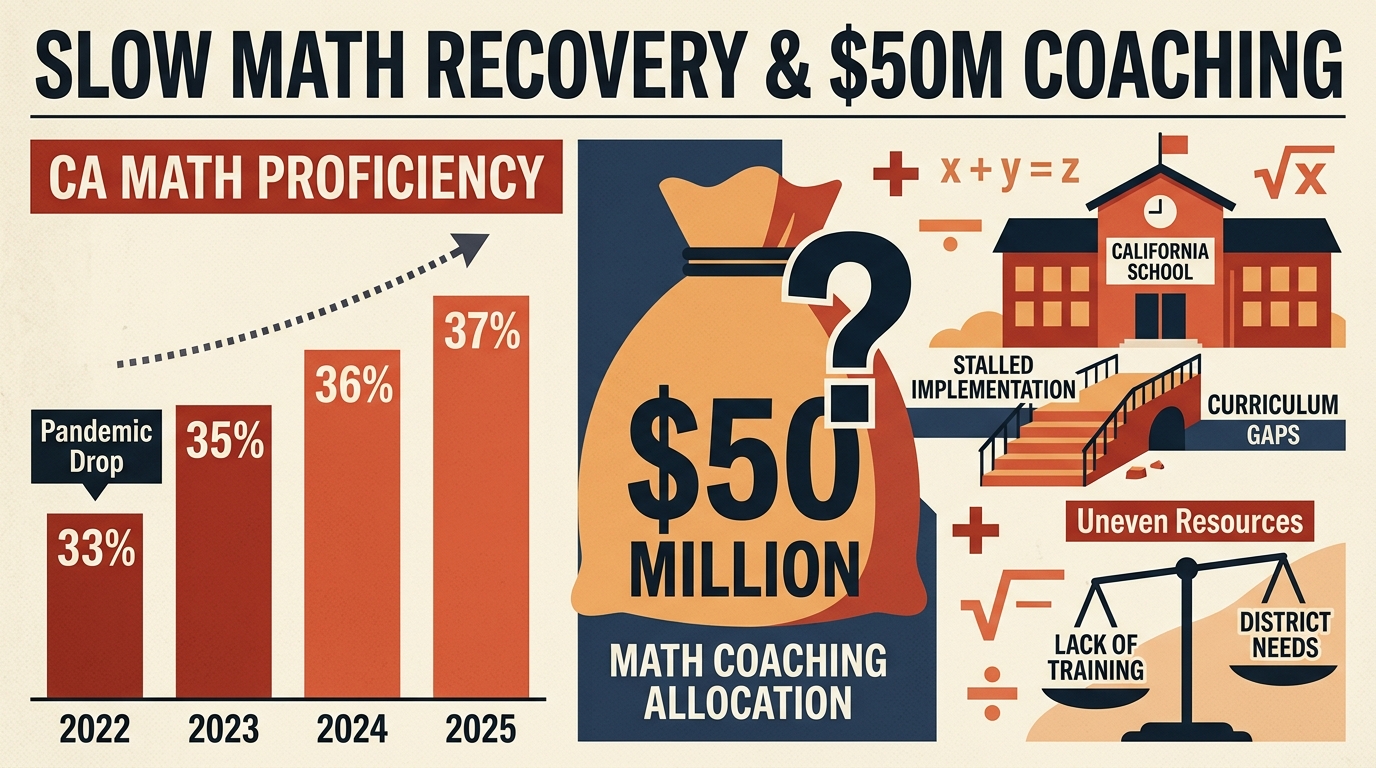 California lawmakers examine slow math recovery, $50 million coaching allocation