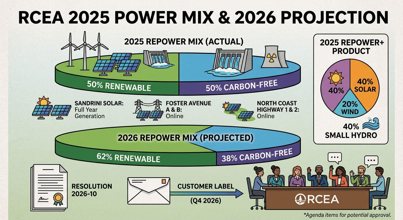 RCEA agenda calls for approval of 2025 power-source disclosure