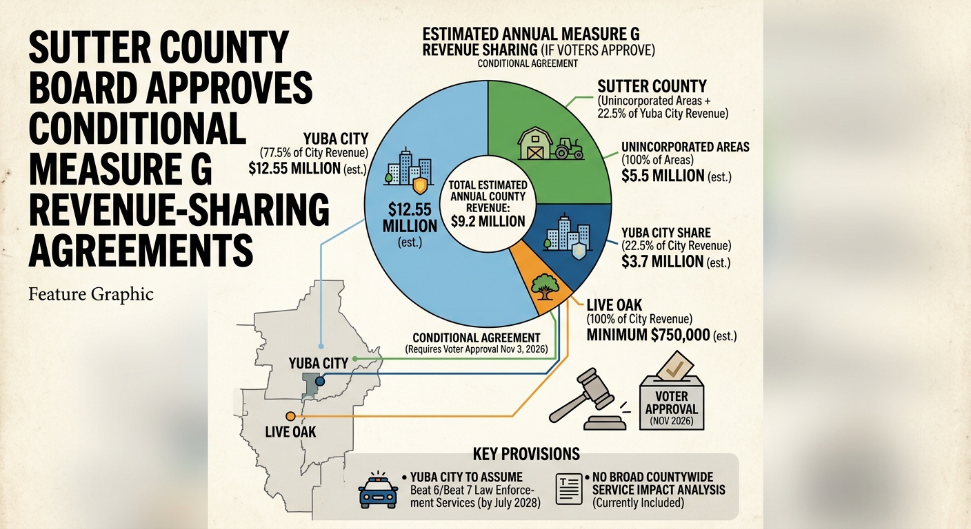 Sutter County board approves conditional Measure G revenue-sharing agreements