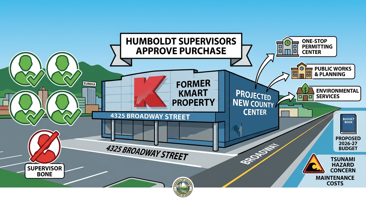 Humboldt supervisors approve former Kmart purchase after 4-1 vote