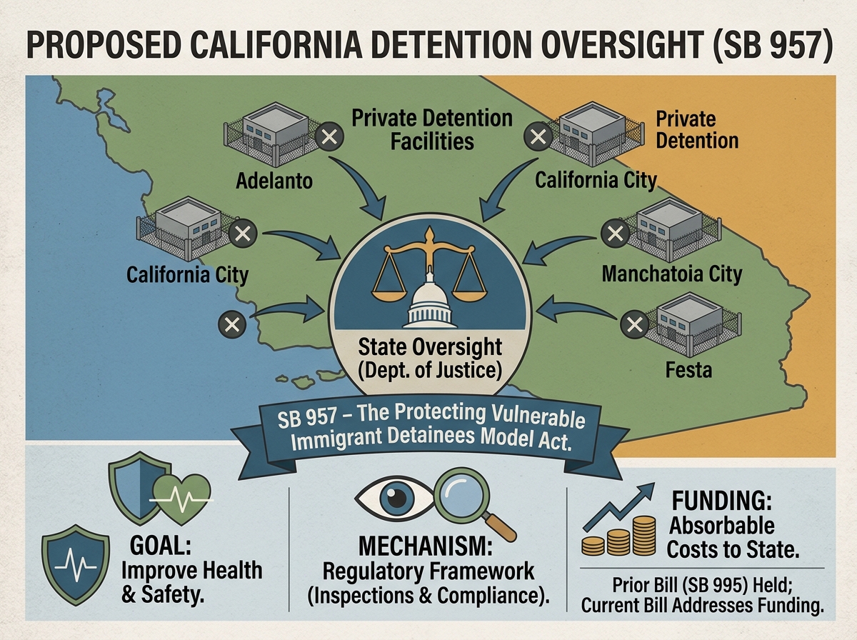 Assembly Appropriations advances bill for statewide oversight of private immigrant detention facilities