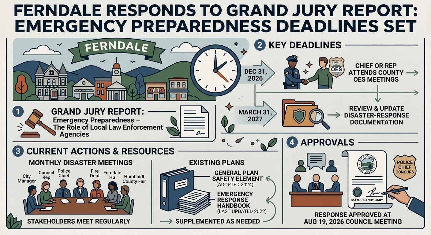 Ferndale sets deadlines in response to Grand Jury emergency-preparedness report