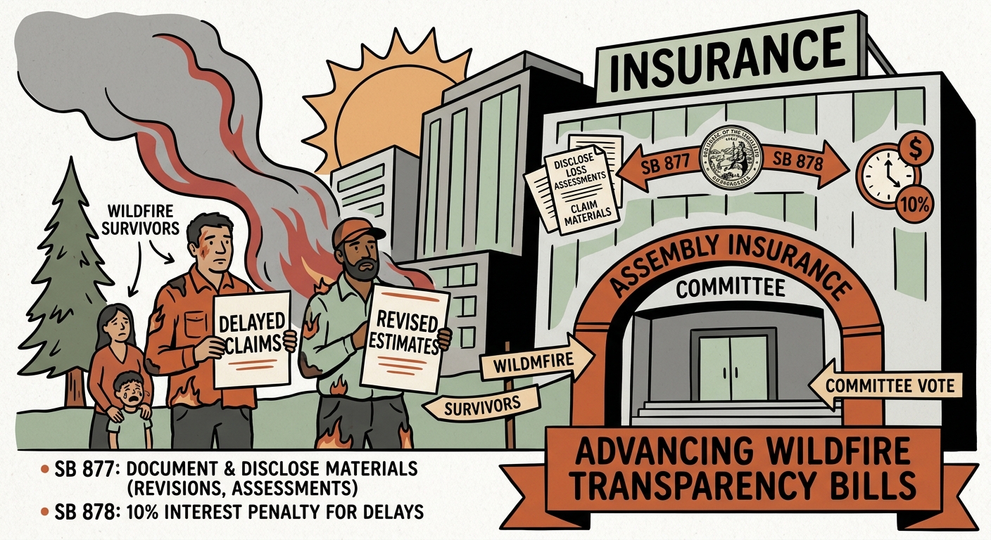 Assembly Insurance Committee advances wildfire claims transparency bills
