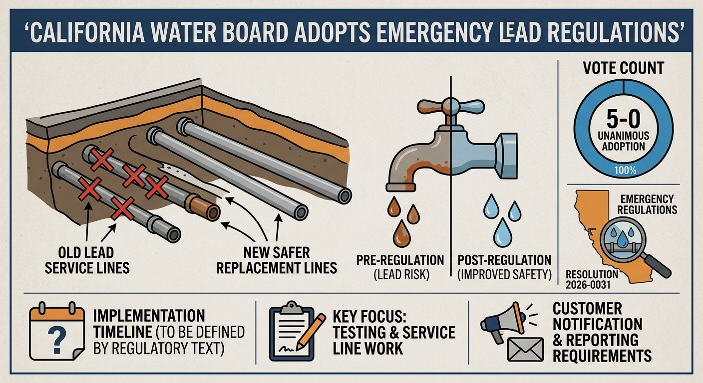 California State Water Board adopts emergency lead regulations