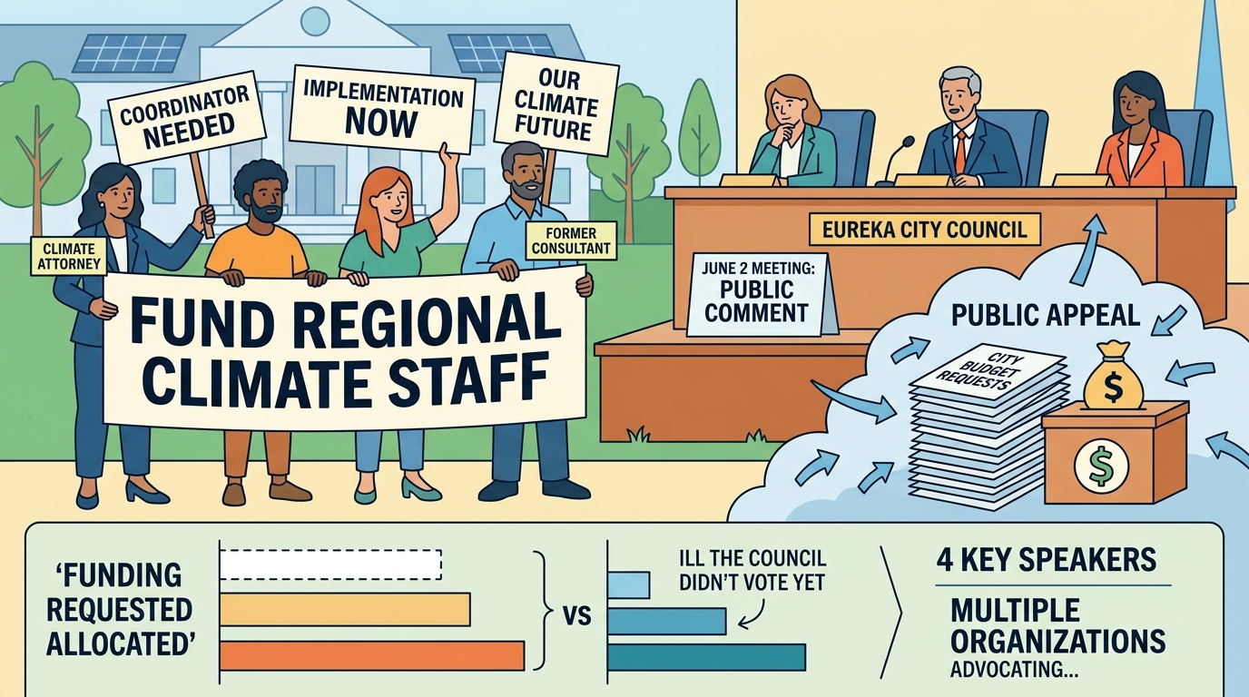 Eureka council hears public push to fund regional climate staffing