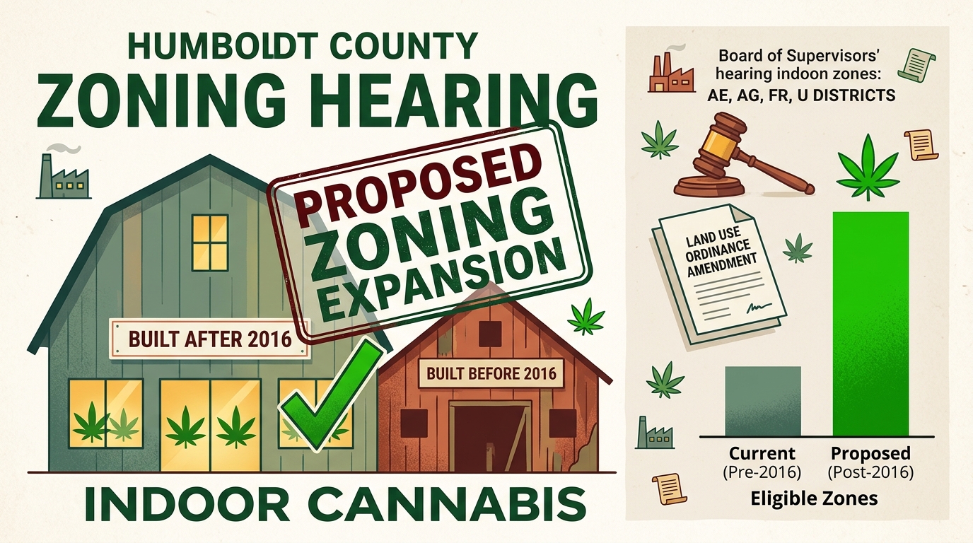 Humboldt supervisors set hearing on broader indoor-cannabis zoning eligibility