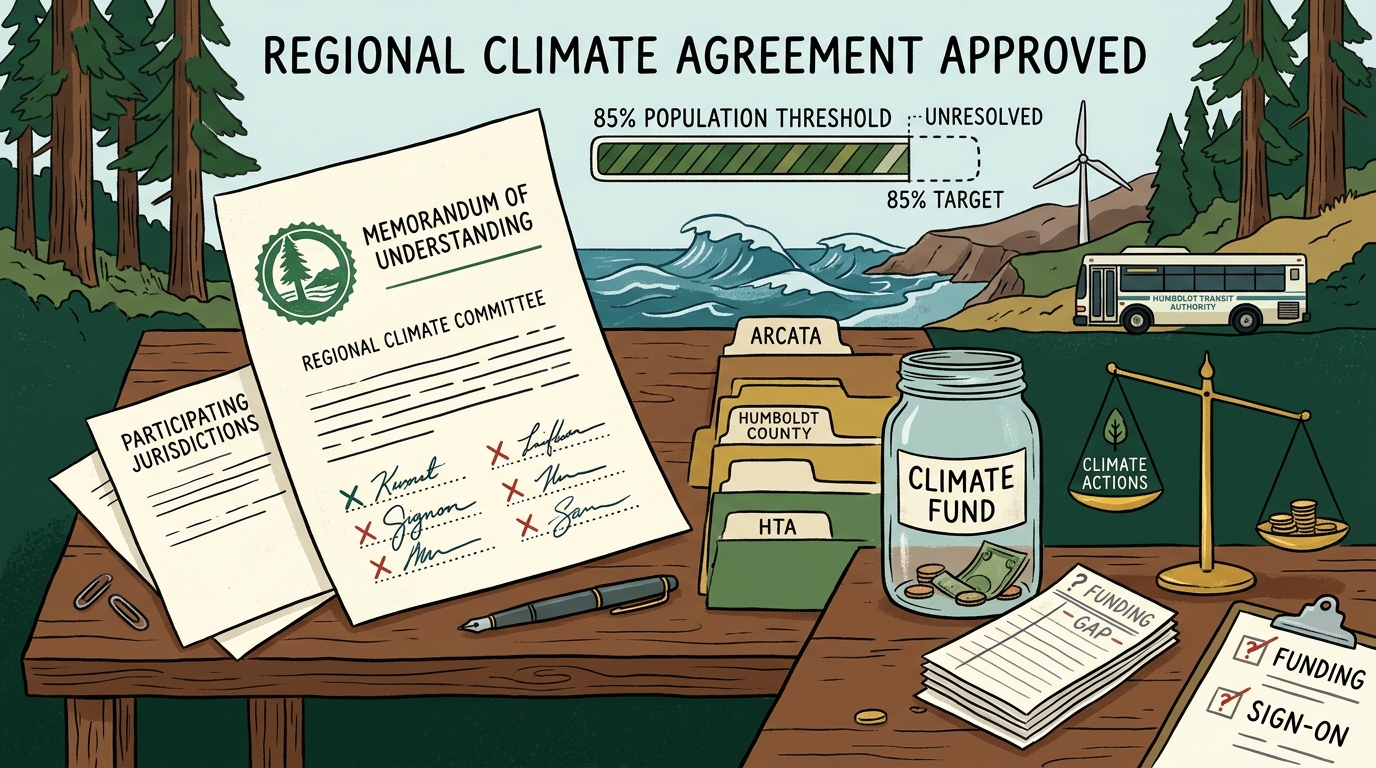 HCOG approves regional climate committee agreement as sign-on and funding remain unresolved