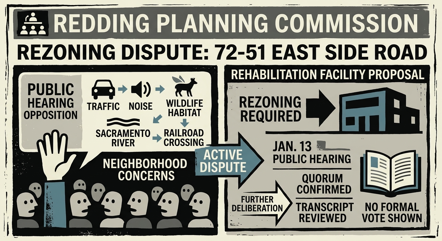 Redding planning hearing on East Side Road rezoning draws sharp neighborhood opposition