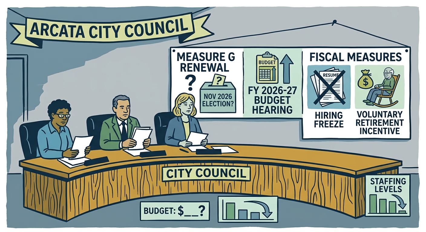 Arcata council to weigh Measure G renewal alongside budget and hiring freeze