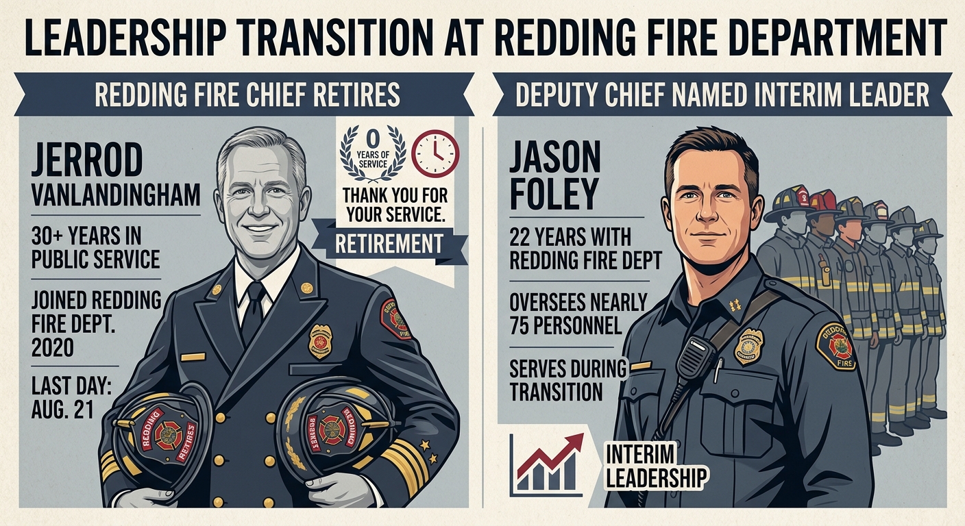 Redding fire chief retires, deputy chief named interim leader