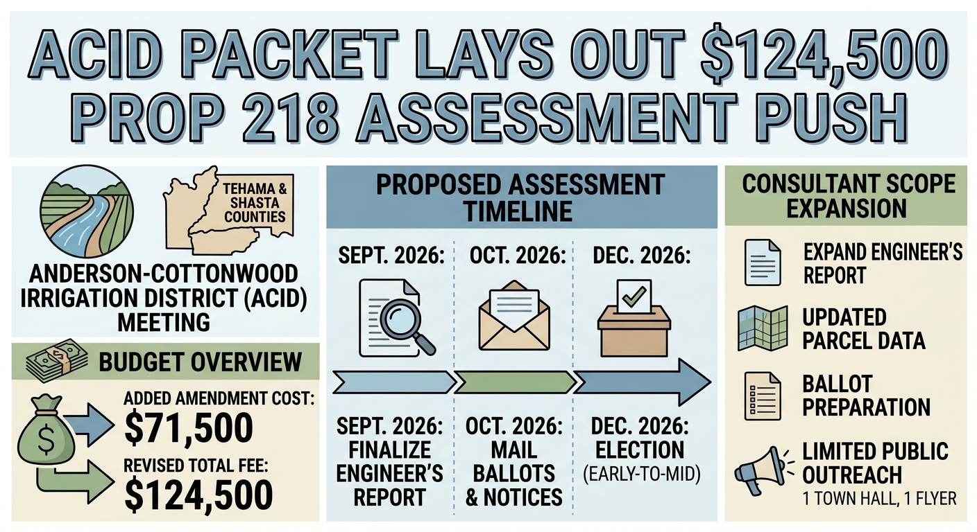ACID packet lays out $124,500 Proposition 218 assessment push