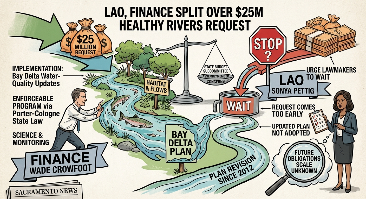 LAO, Finance split over $25 million Healthy Rivers and Landscapes request