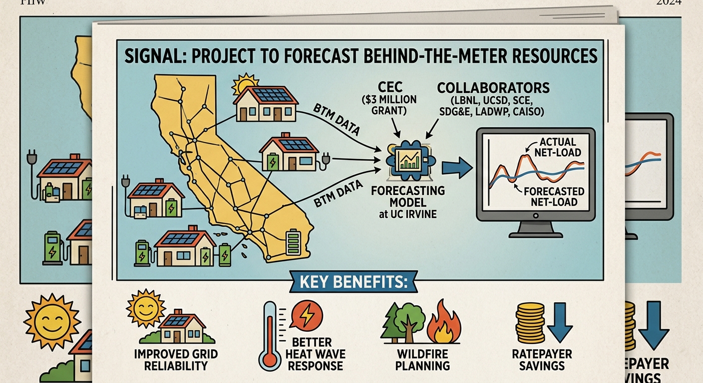 CEC approves $3 million UC Irvine project to forecast behind-the-meter resources