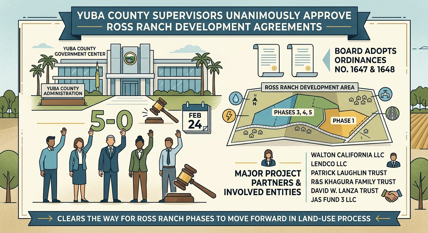Yuba County approves Ross Ranch development agreements after public hearings