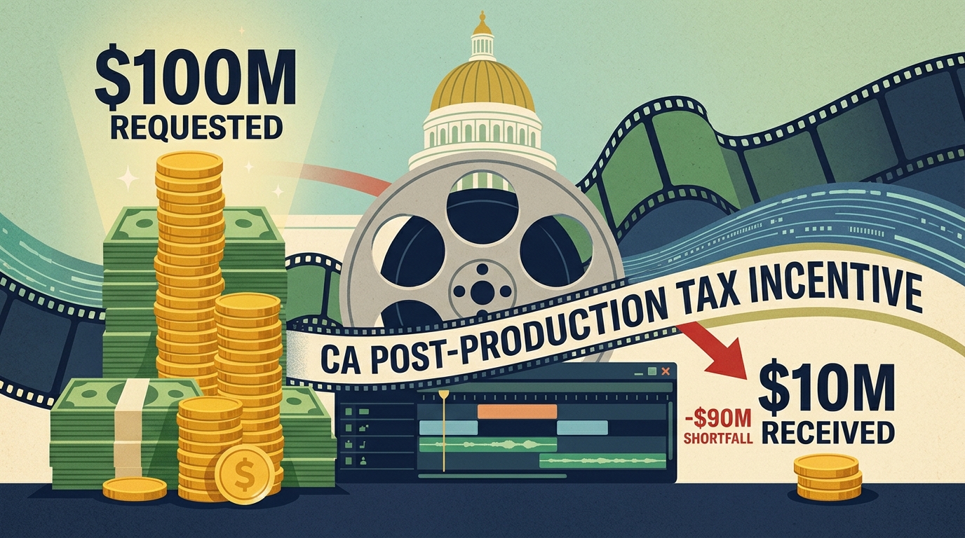 California post-production tax break received $10 million after $100 million request, advocate tells lawmakers