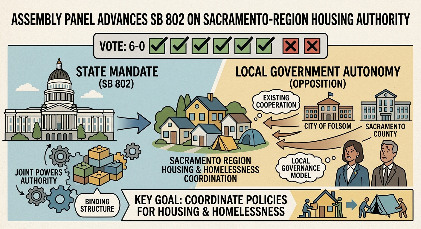 Assembly panel advances SB 802 on Sacramento-region housing authority