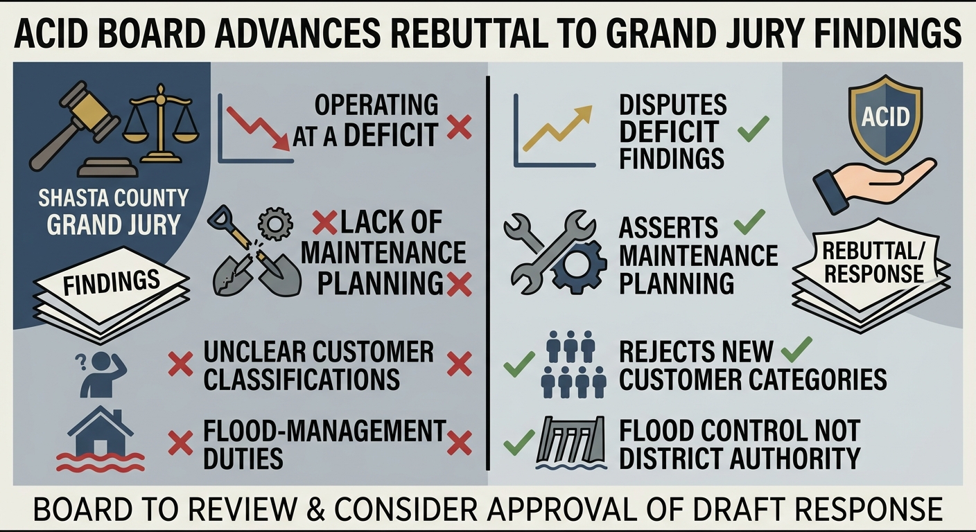 ACID board packet advances formal rebuttal to Shasta County Grand Jury findings