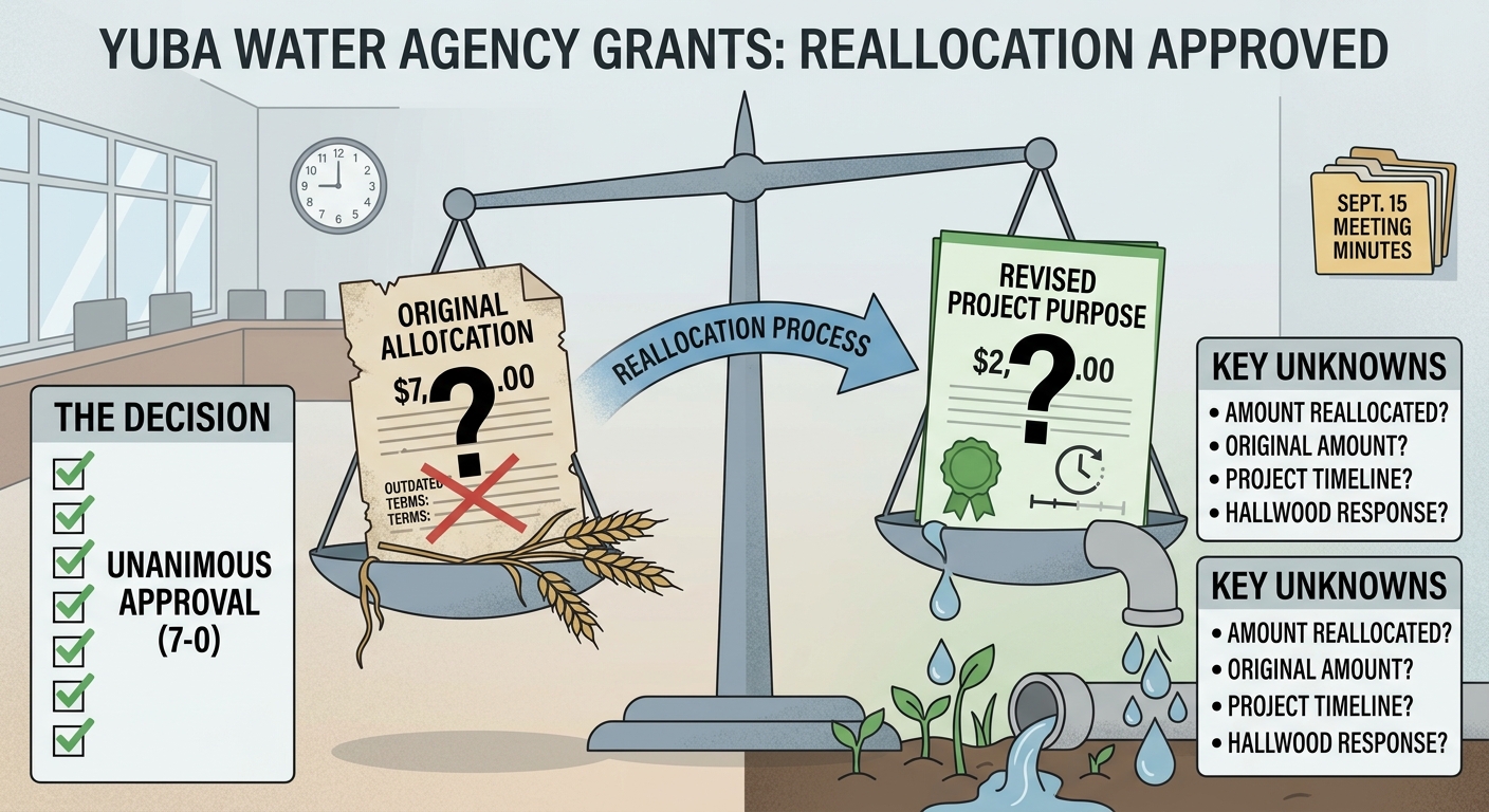 Yuba Water board approves Hallwood grant-funding reallocation