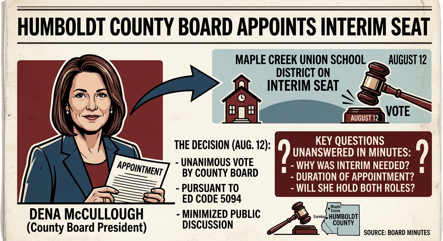 Humboldt County board appoints Dena McCullough to Maple Creek interim seat