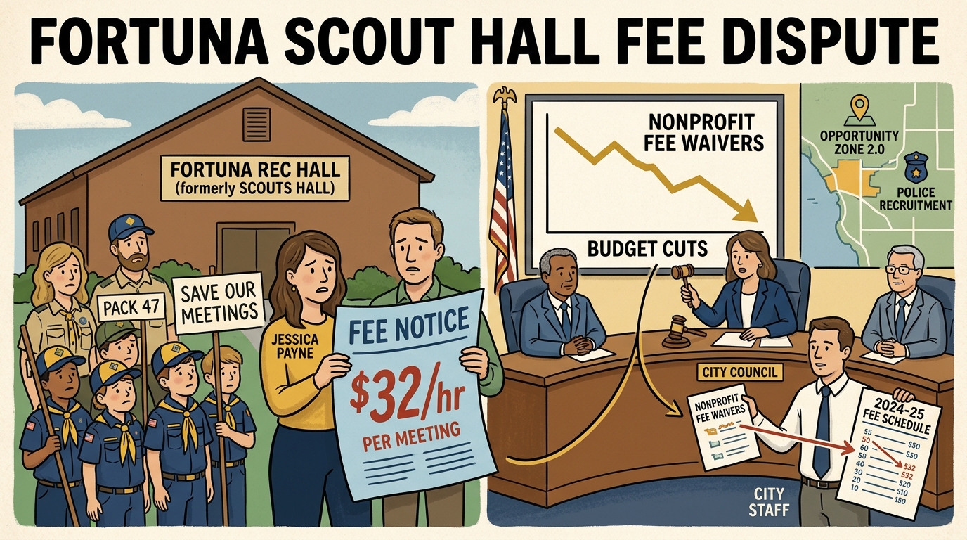 Fortuna scout hall fee dispute echoes earlier nonprofit waiver cuts