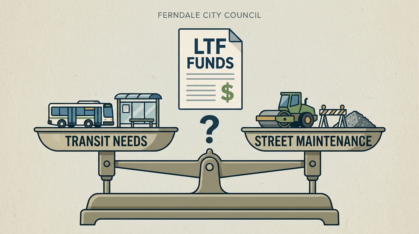 Ferndale council weighs transit finding tied to street-maintenance funds