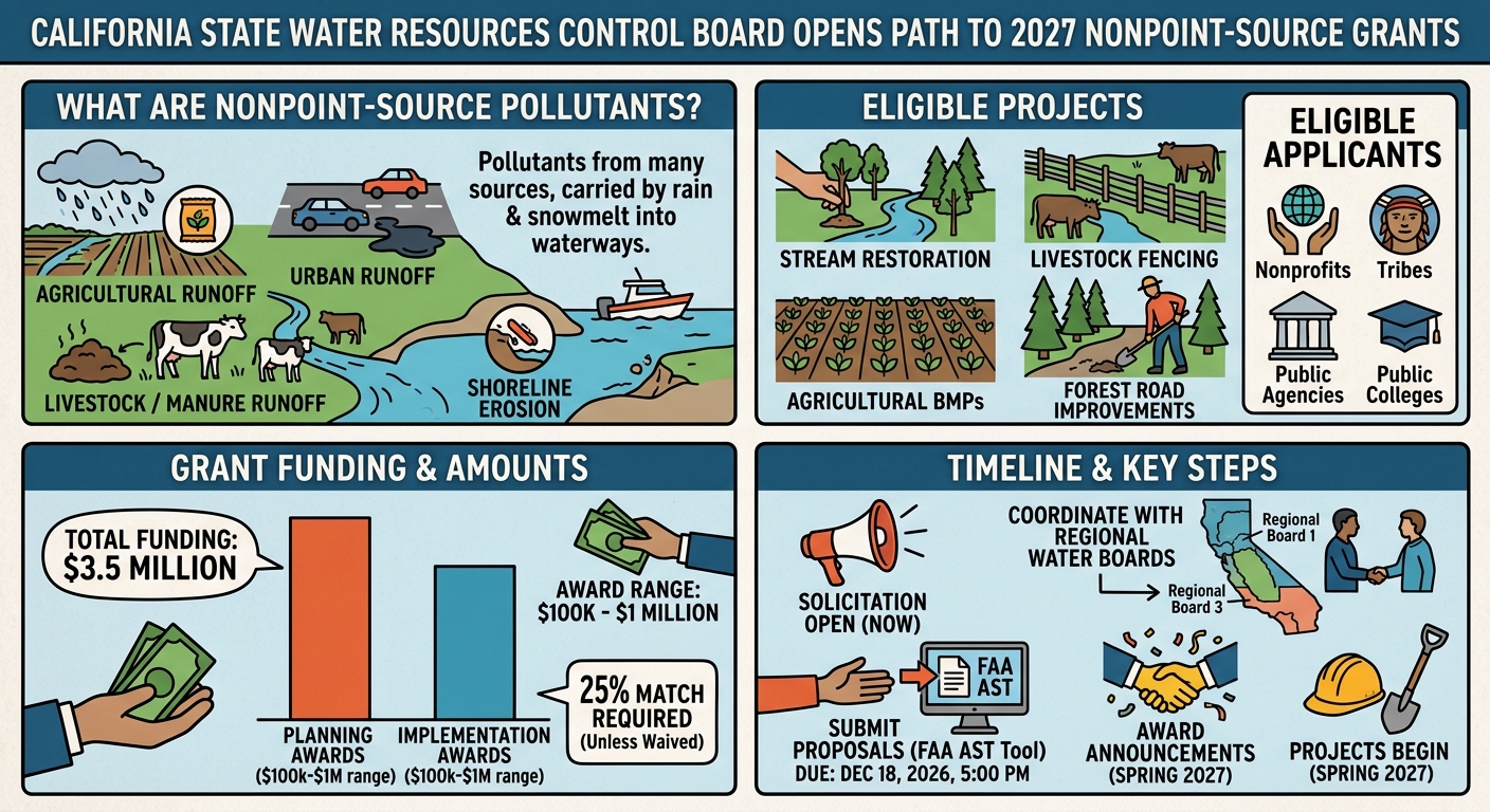 California water board opens path to 2027 nonpoint-source grants