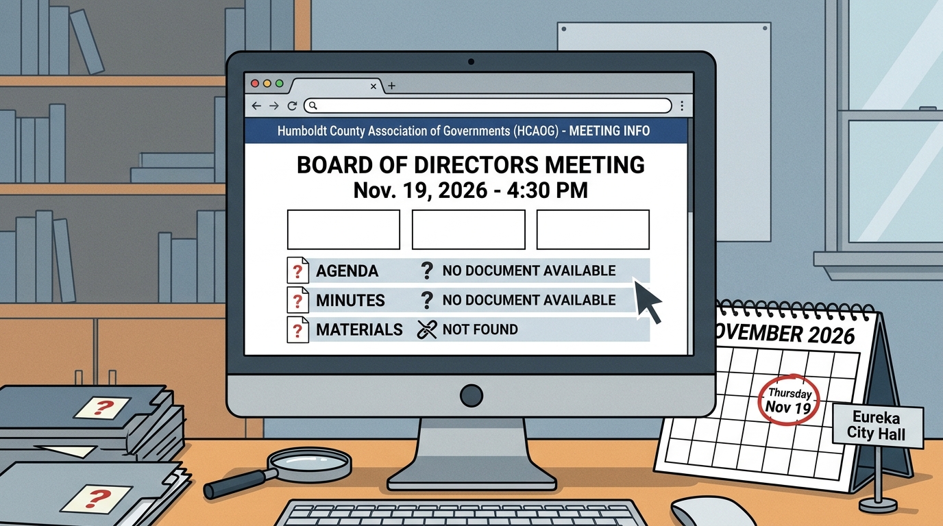 HCAOG lists Nov. 19 board meeting without agenda packet