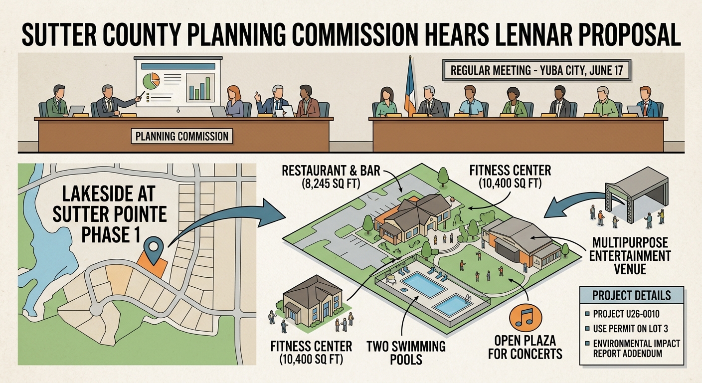 Sutter County Planning Commission to hear Lennar amenity-center proposal