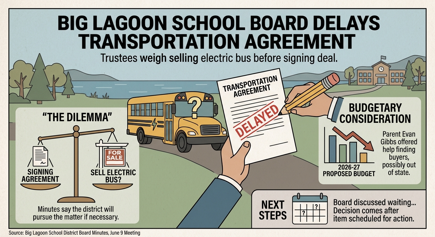 Big Lagoon board delays transportation agreement as it weighs selling electric bus