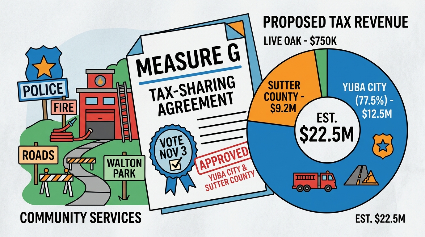 Yuba City approves contingent Measure G tax-sharing agreement