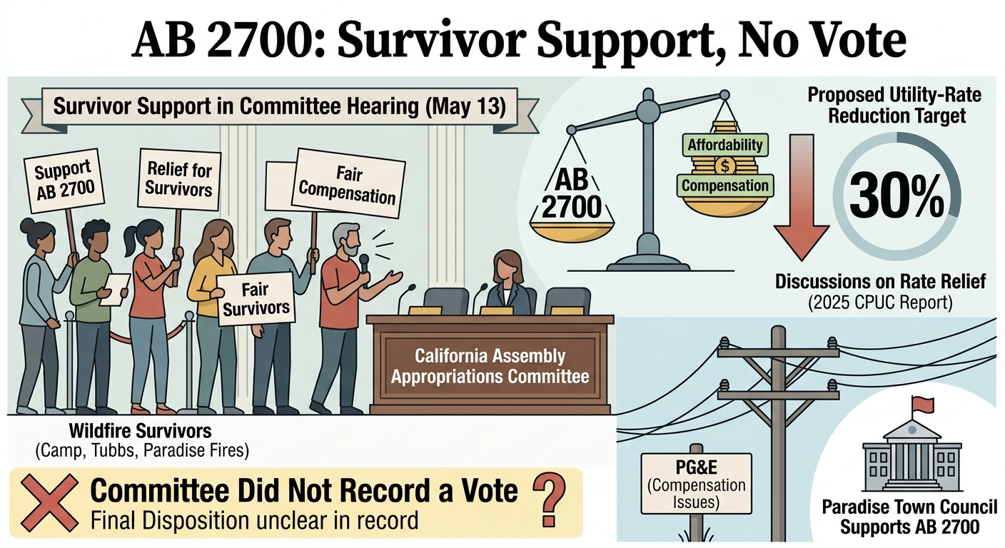 AB 2700 draws survivor support in Appropriations, but committee stops short of a vote
