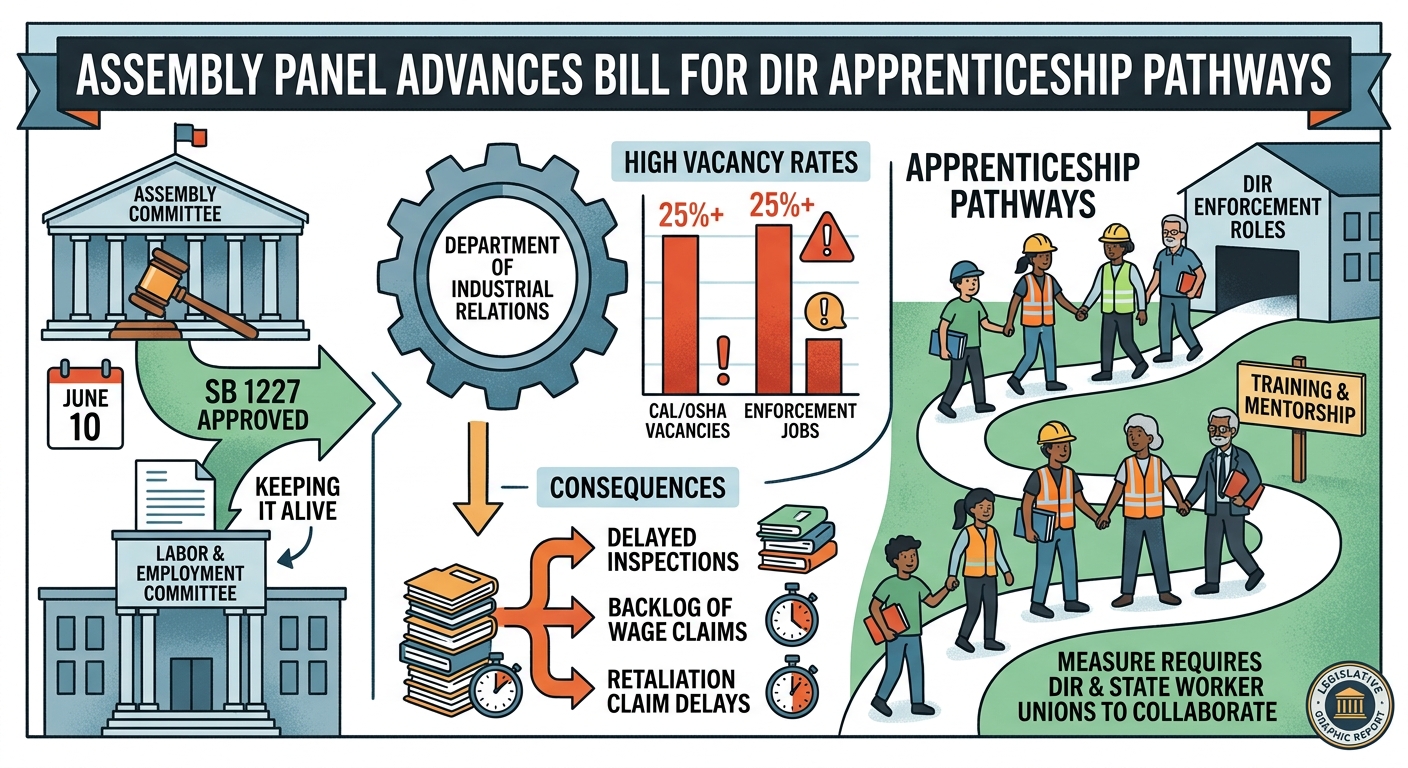 Assembly panel advances bill to create DIR apprenticeship pathways