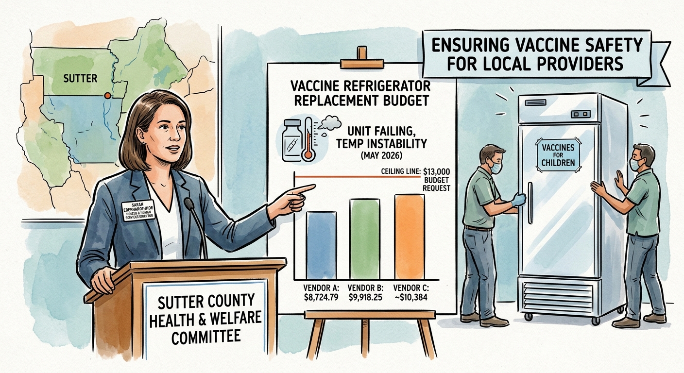 Sutter County committee backs $13,000 vaccine refrigerator replacement