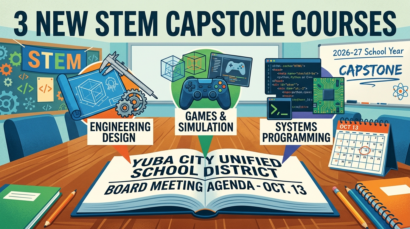 Yuba City Unified board to consider three new STEM Capstone courses
