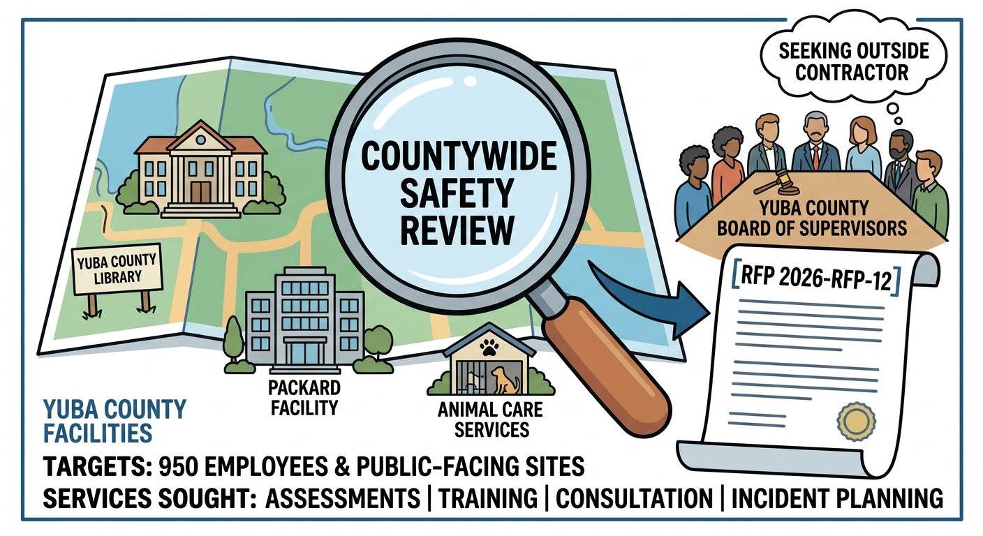 Yuba County moves to seek workplace violence prevention contractor for county facilities