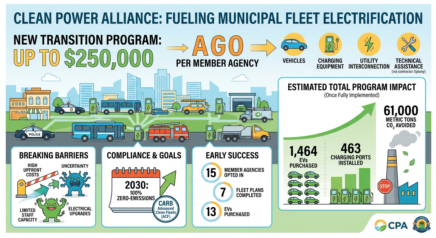 Clean Power Alliance offers up to $250,000 for municipal fleet electrification through new transition program