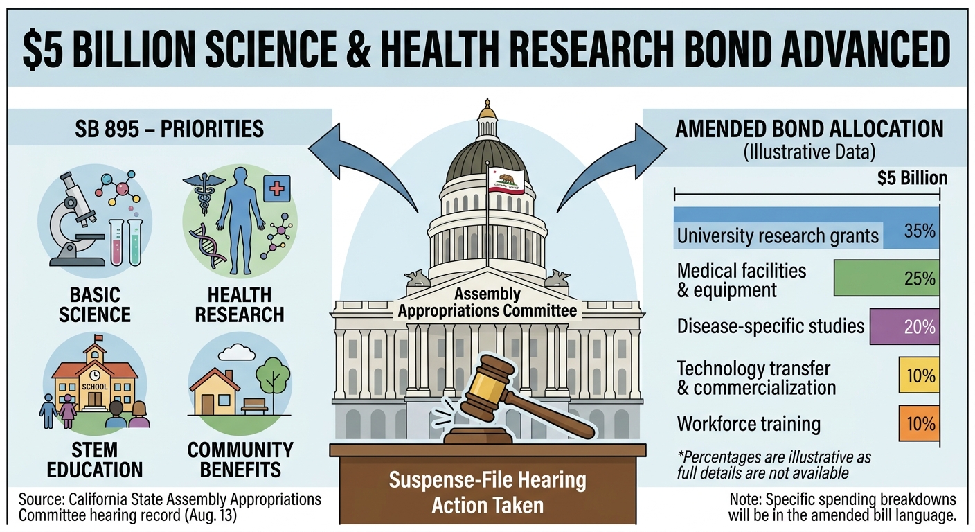 Assembly Appropriations advances $5 billion science and health research bond