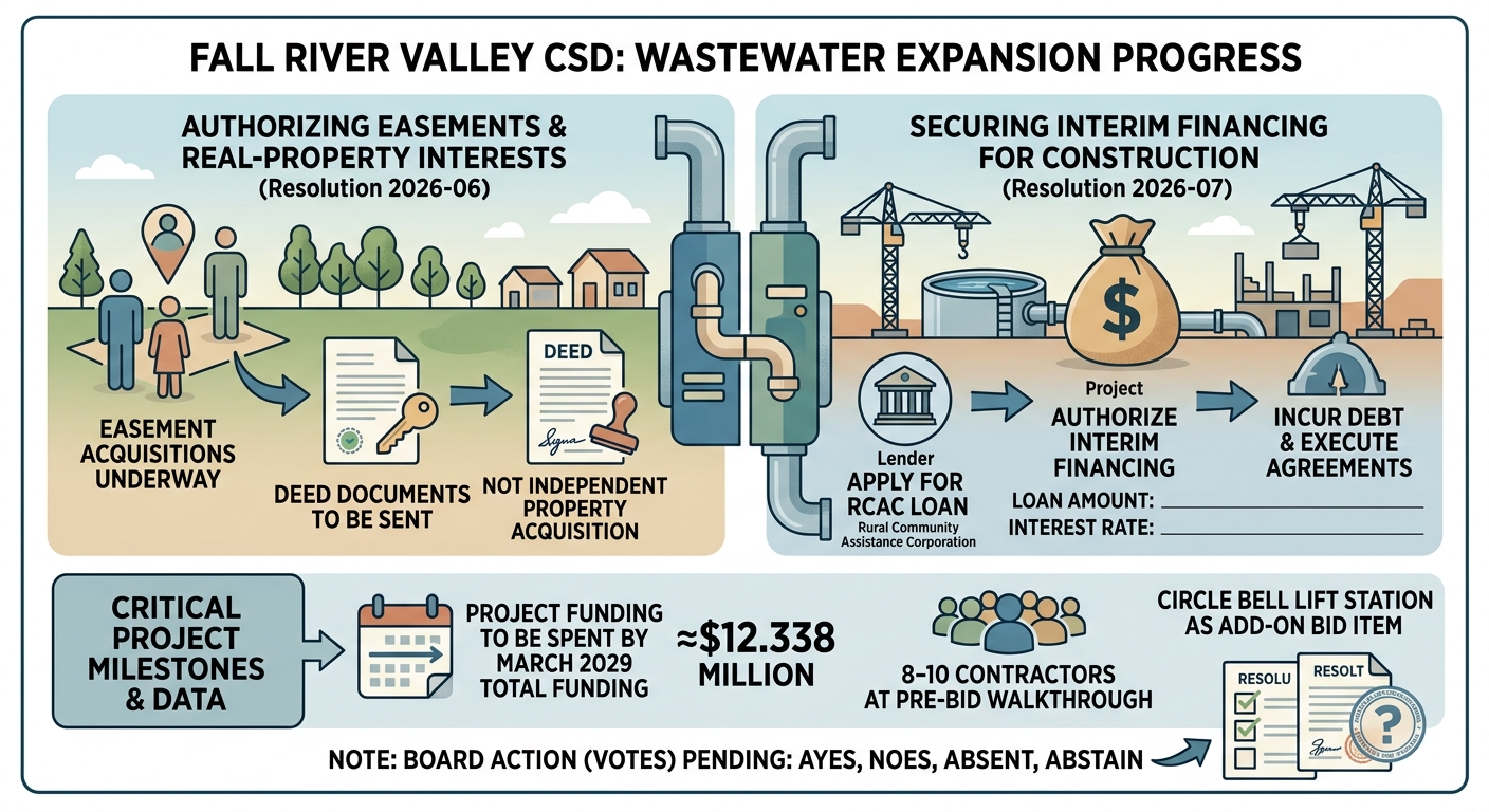 Fall River Valley CSD weighs financing, easement authority for wastewater expansion