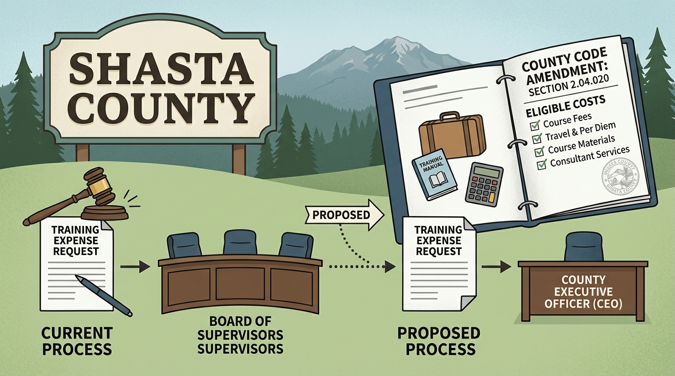 Shasta County proposal would let CEO approve supervisor-elect training expenses