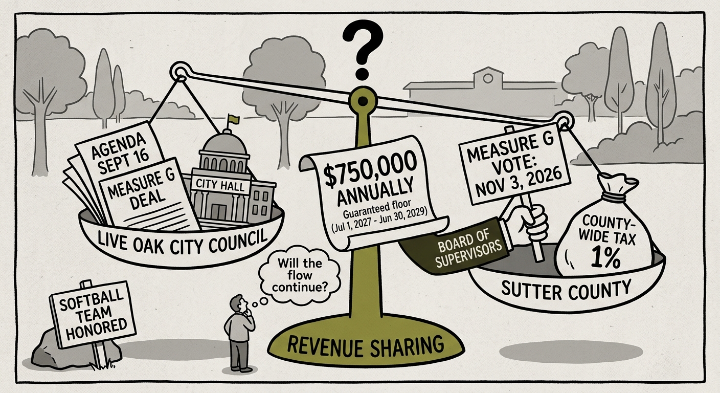 Live Oak to weigh Measure G revenue-sharing deal with Sutter County