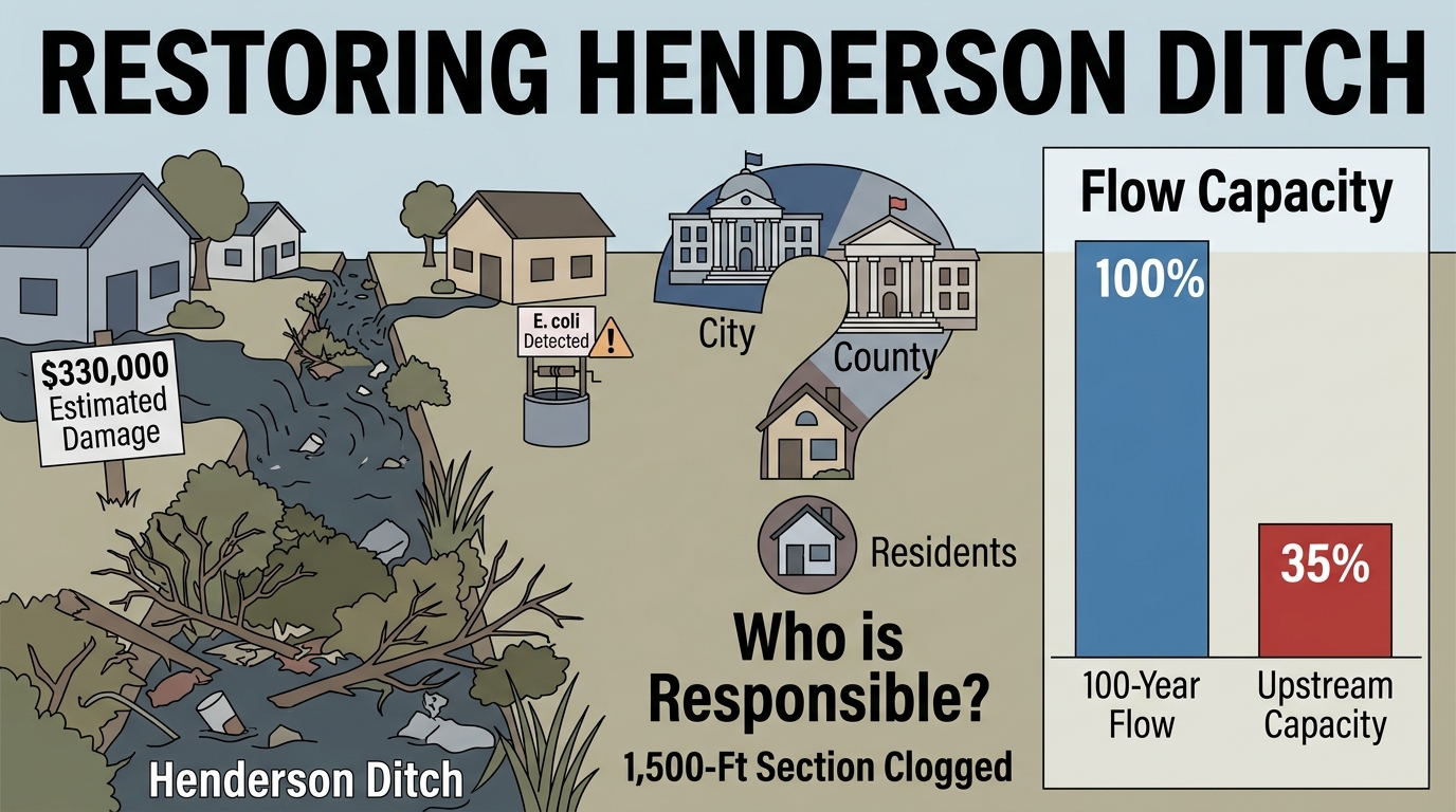 Redding residents ask council to investigate Henderson Ditch flooding, cleanup