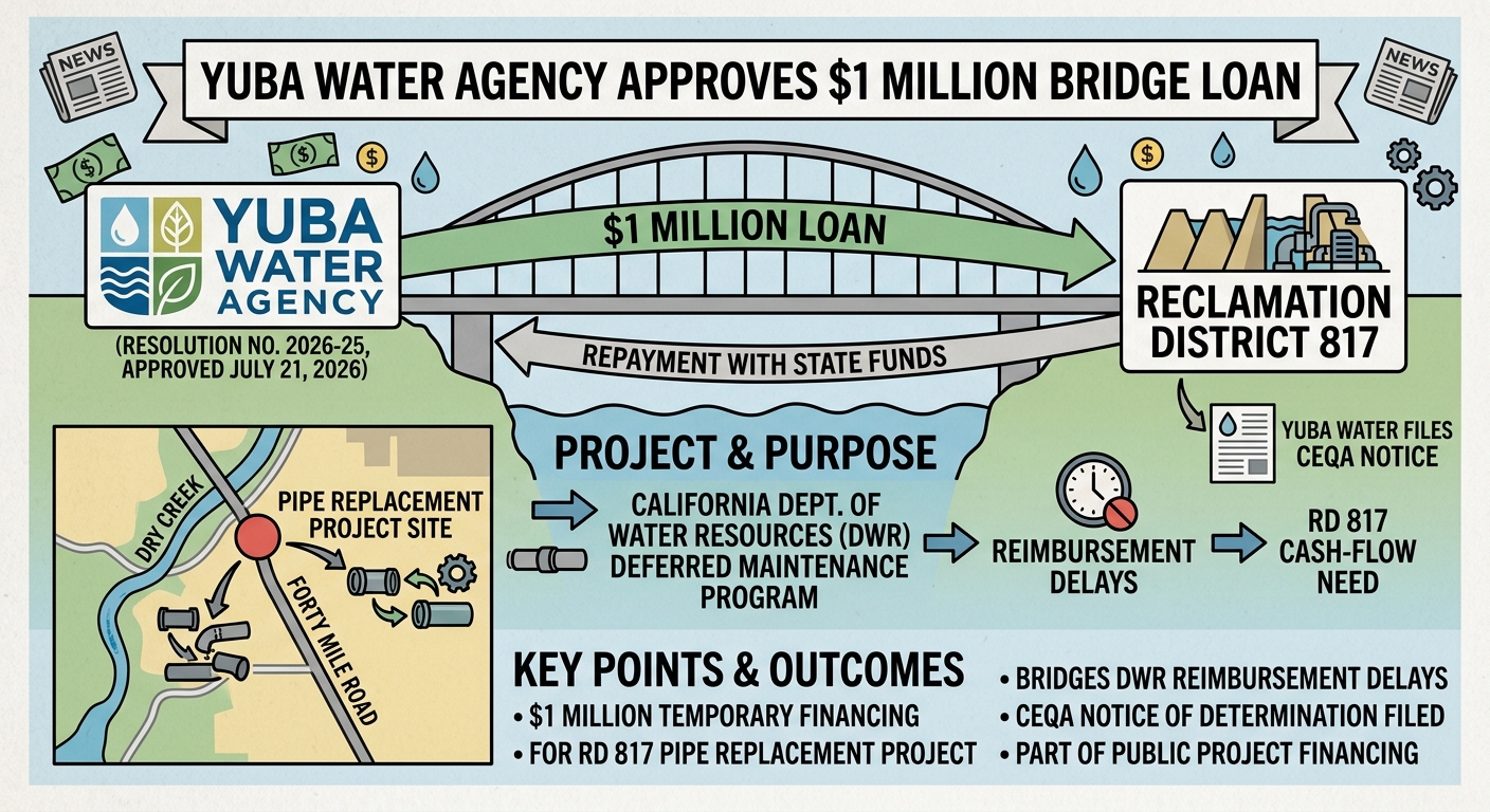 Yuba Water board approves $1 million bridge loan for Reclamation District 817
