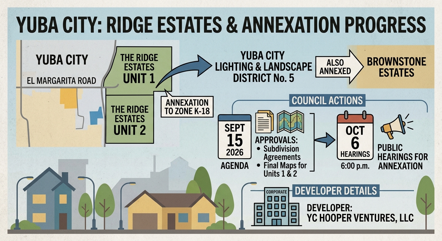 Yuba City moves Ridge Estates subdivision and annexation hearings forward