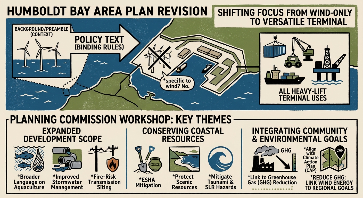 Humboldt planners move to broaden heavy-lift terminal language beyond offshore wind