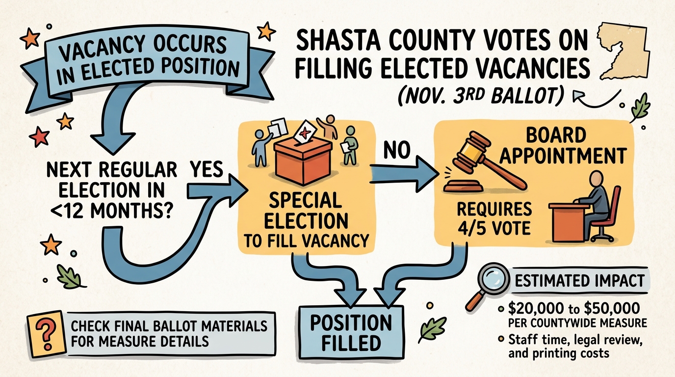 Shasta County moves charter amendment to November ballot on filling elected department head vacancies