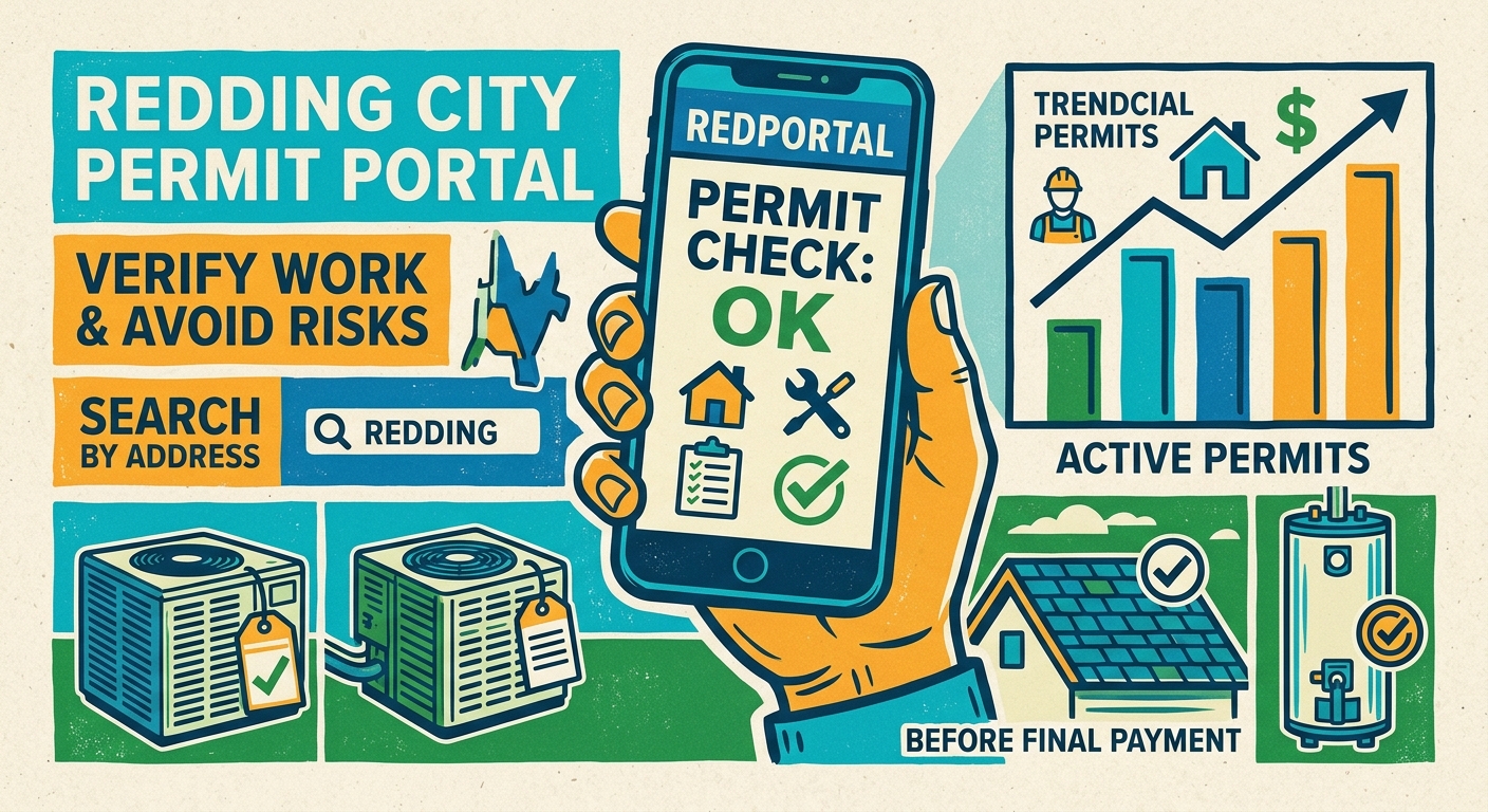Redding launches e-permit portal for homeowners to verify home projects before paying contractors
