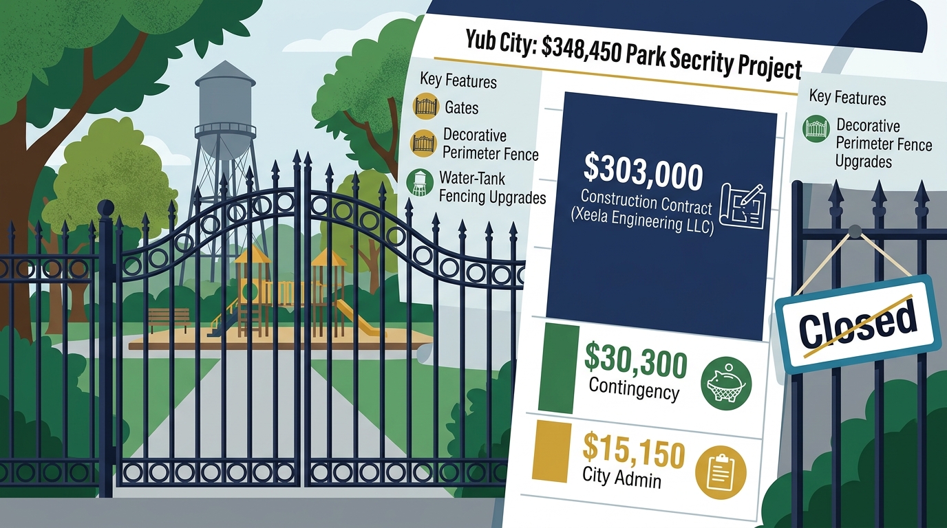 Yuba City approves $348,450 security project for Sam Brannan Park